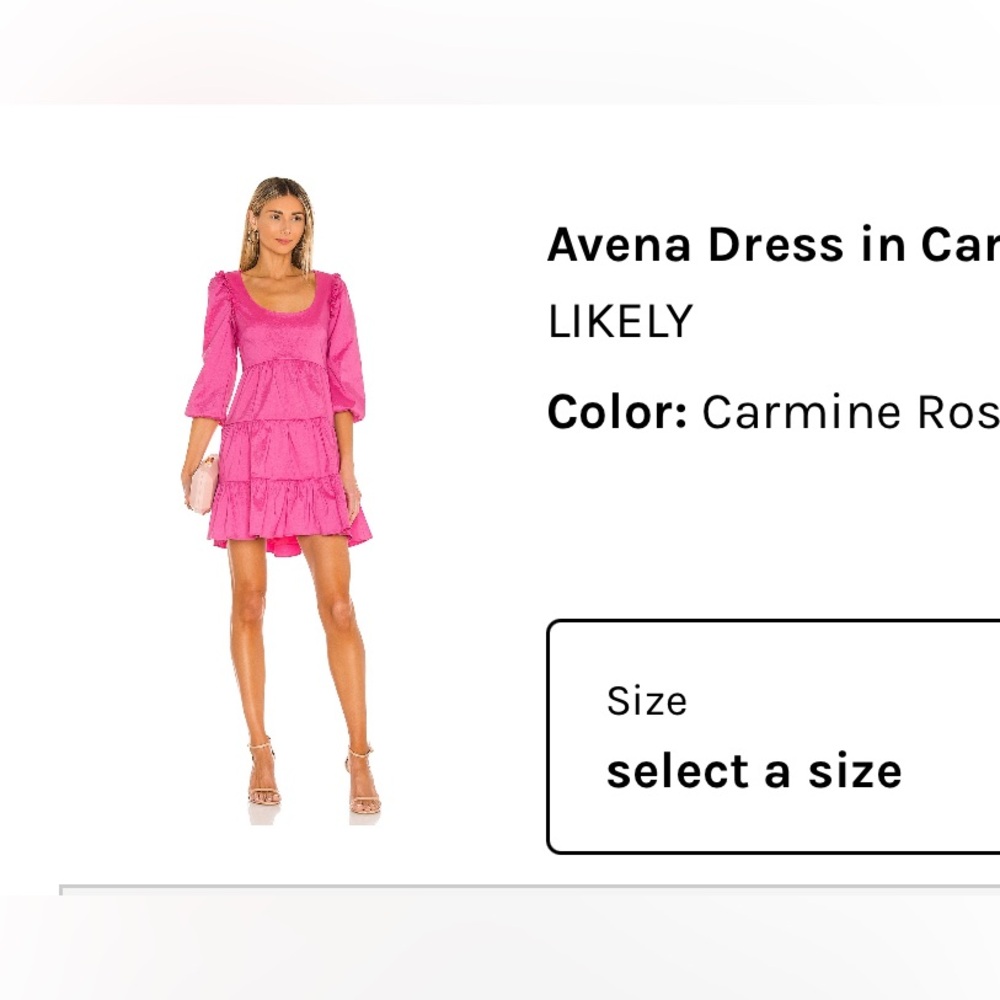 Avena Dress, Likely brand. Size 4
